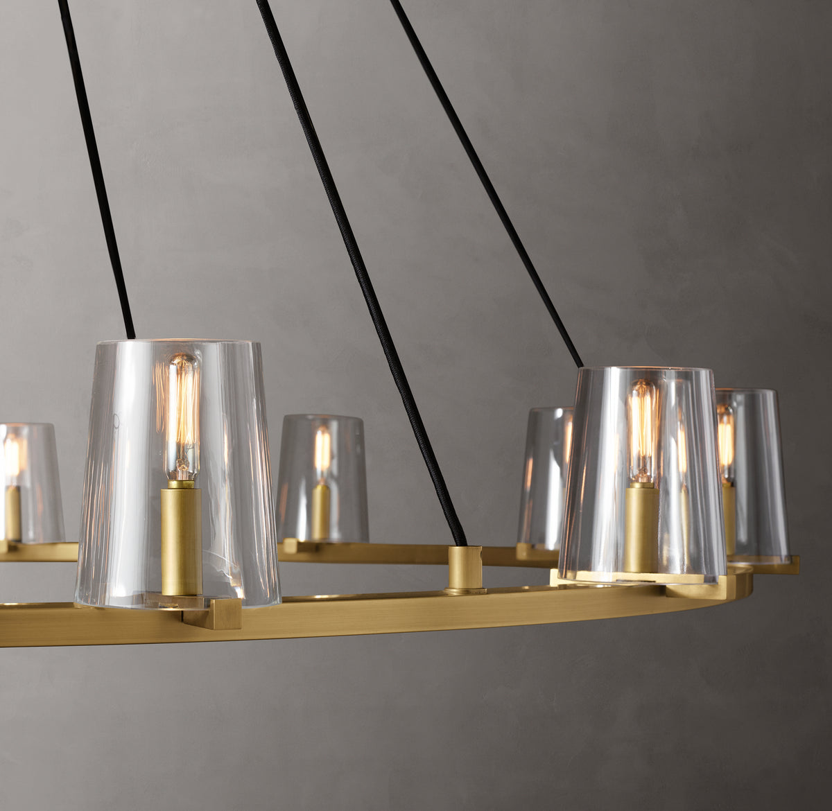 Artisan Pauillac Round Chandelier – 60" Lacquered Burnished Brass