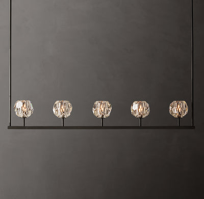 Heritage Boule De Cristal Clear Glass Linear Chandelier