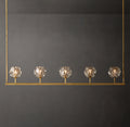 Heritage Boule De Cristal Clear Glass Linear Chandelier