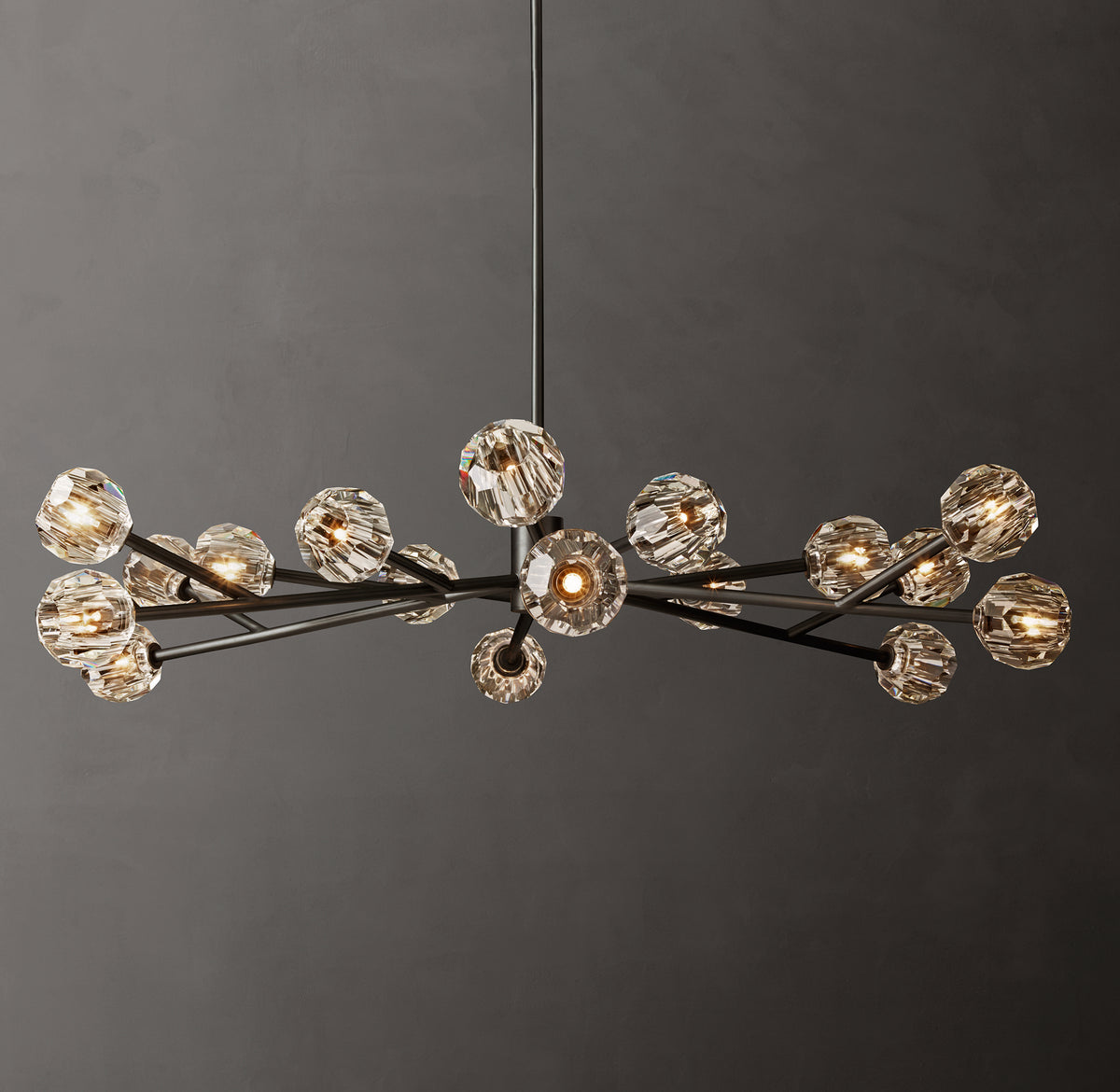 Heritage Boule De Cristal Clear Glass Round Chandelier