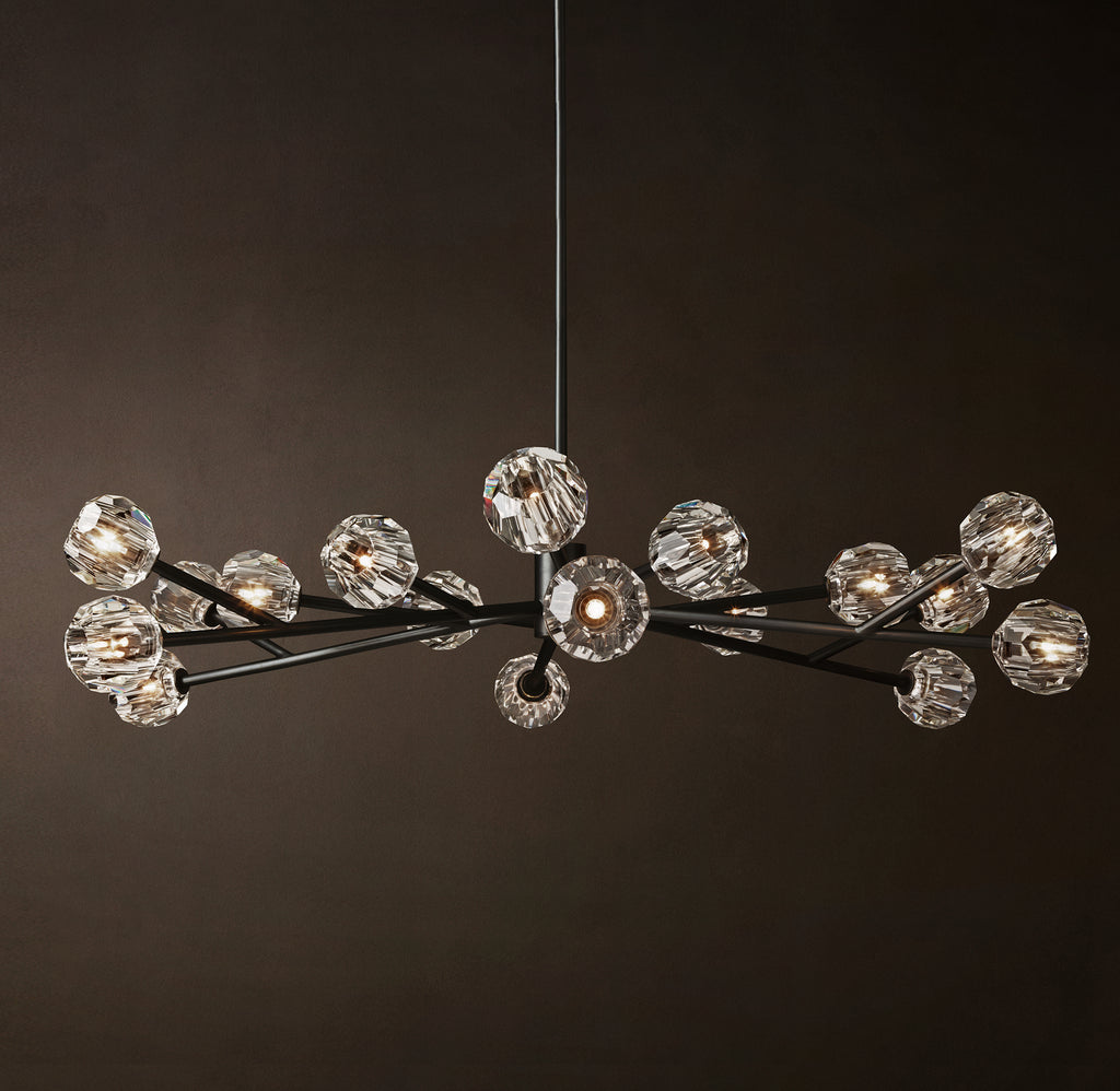 Heritage Boule De Cristal Clear Glass Round Chandelier, alternate view