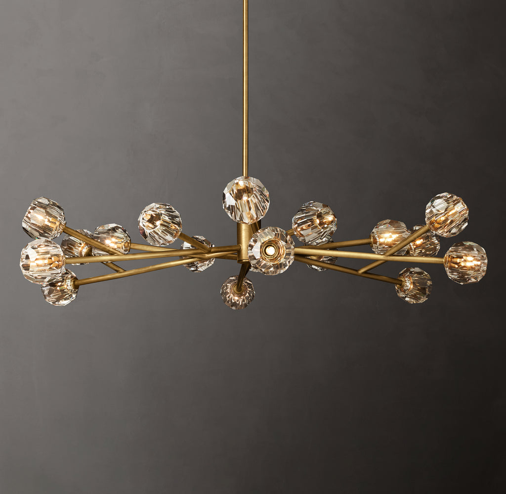 Heritage Boule De Cristal Clear Glass Round Chandelier
