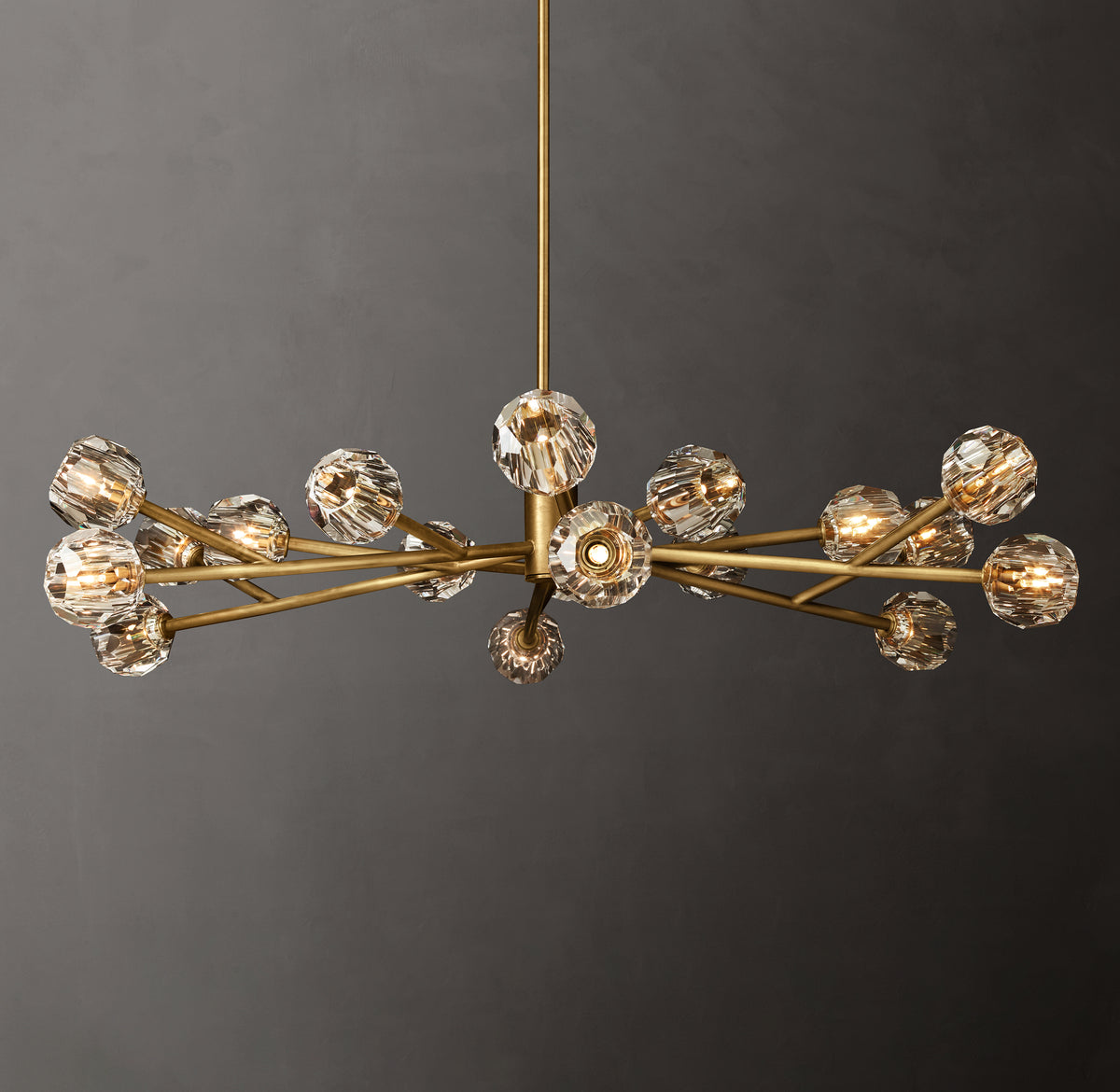 Heritage Boule De Cristal Clear Glass Round Chandelier