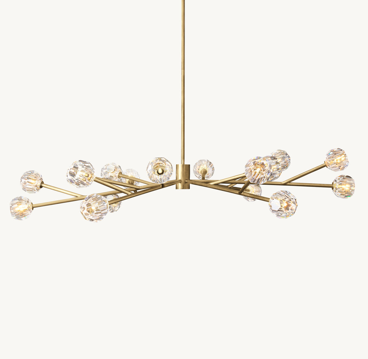 Heritage Boule De Cristal Clear Glass Round Chandelier, alternate view