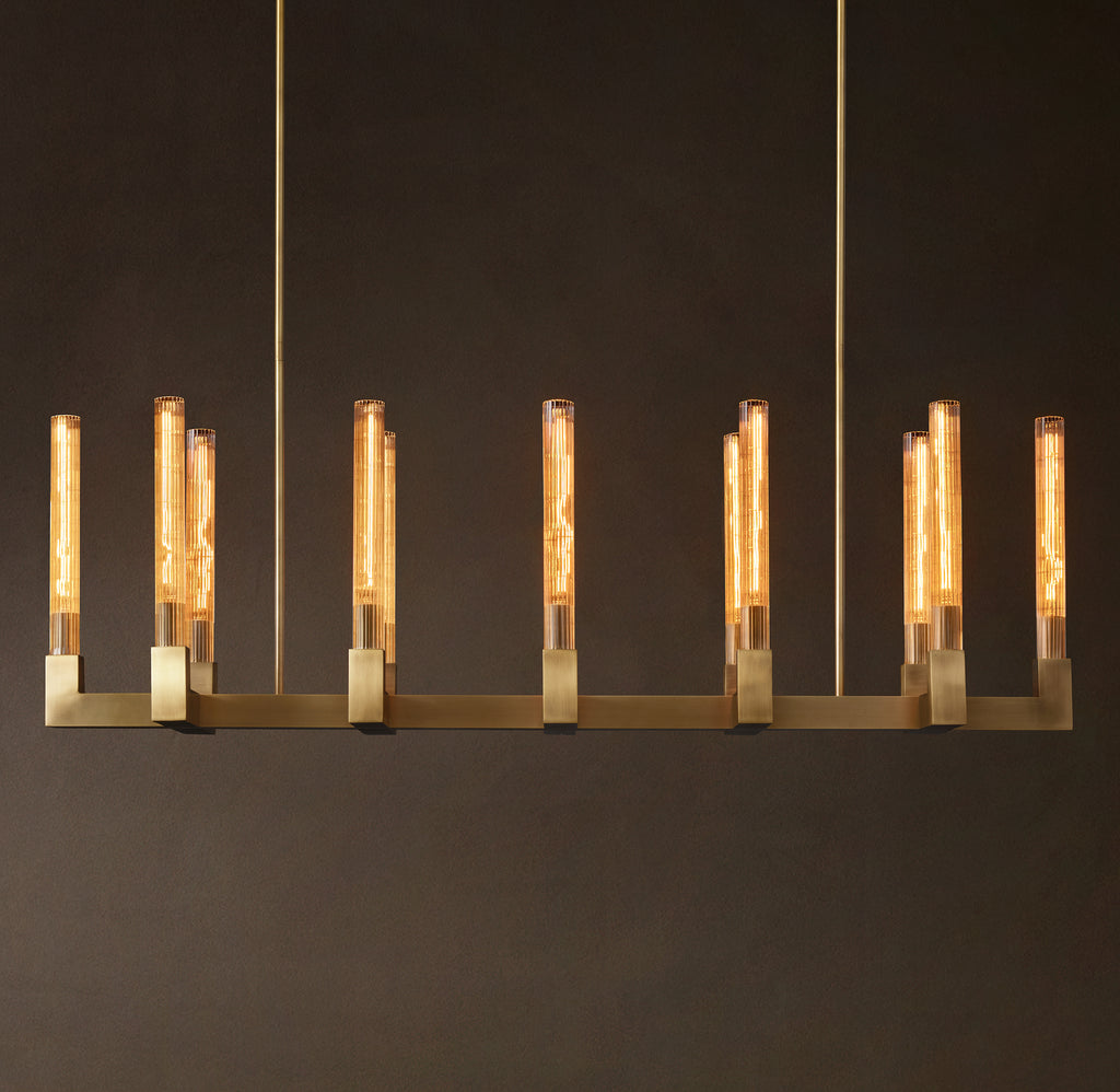 Heritage Cannele Linear Chandelier – 55"