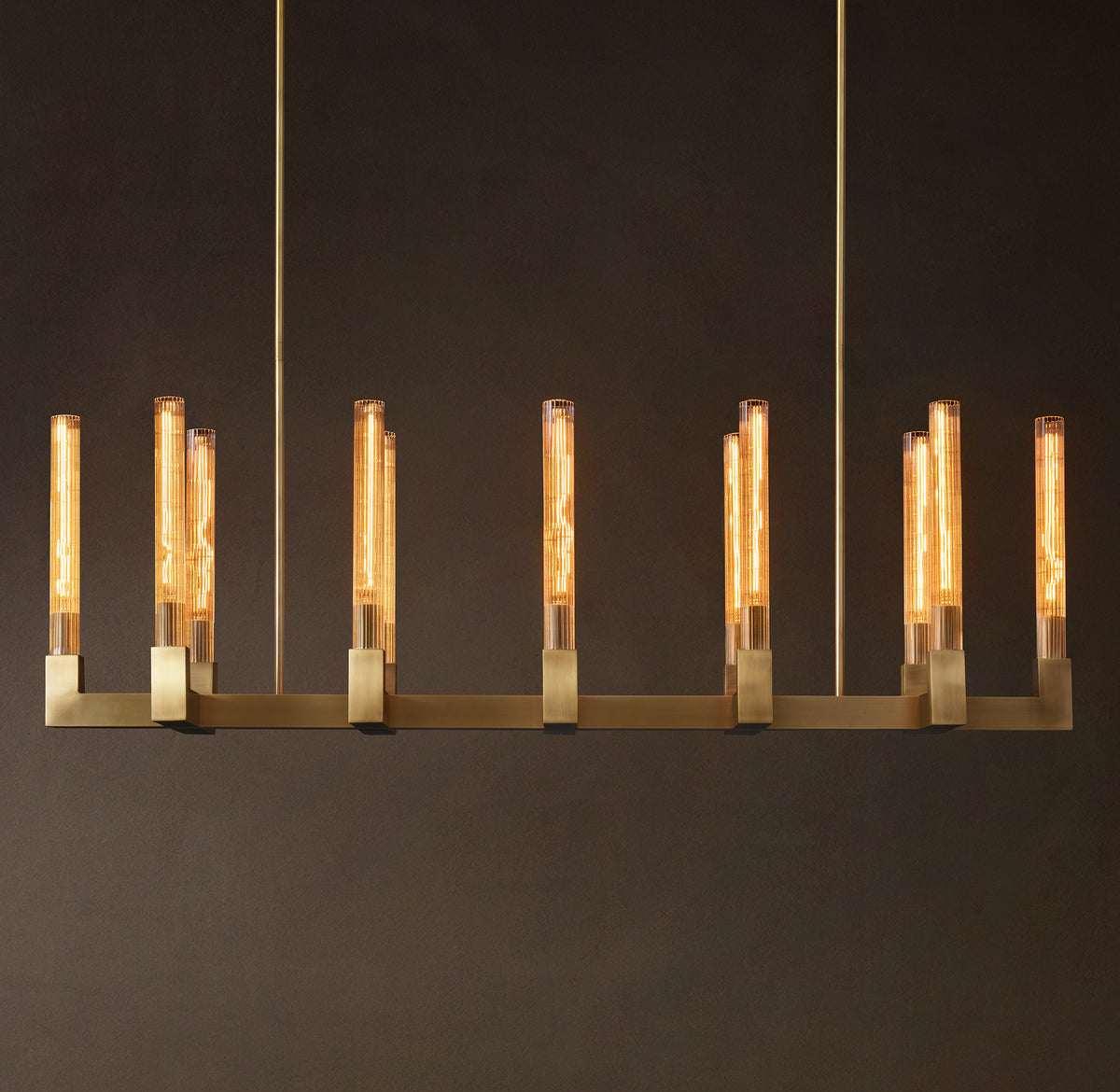 Heritage Cannele Linear Chandelier – 55"