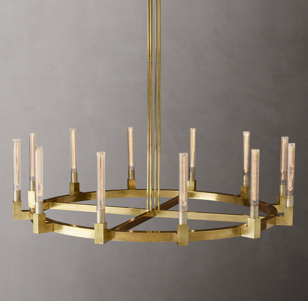 Heritage Cannele Round Chandelier, alternate view