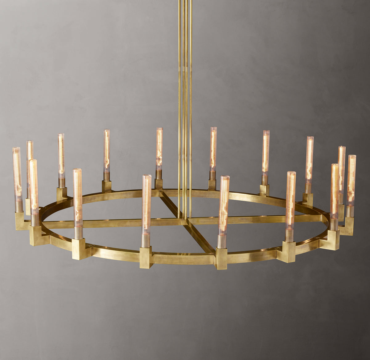 Heritage Cannele Round Chandelier, alternate view