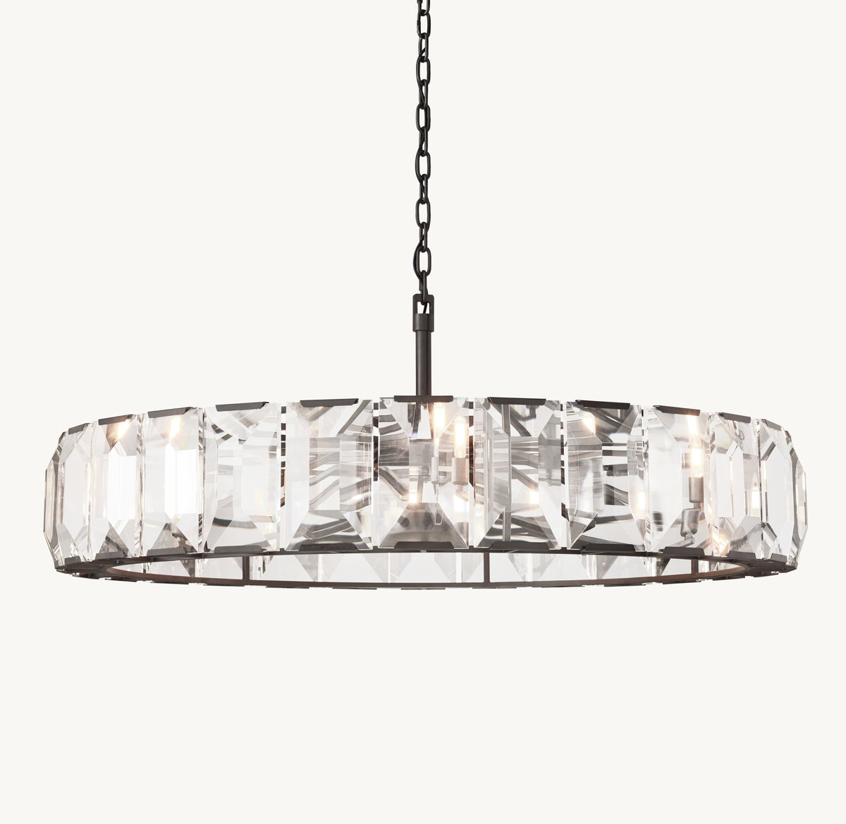 Signature Harlow Crystal Round Chandelier, alternate view