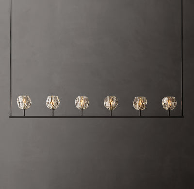 Heritage Boule De Cristal Clear Glass Linear Chandelier
