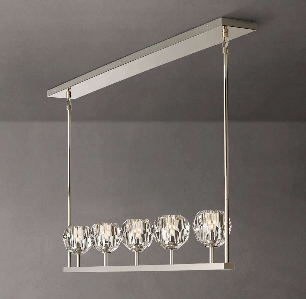 Heritage Boule De Cristal Clear Glass Linear Chandelier