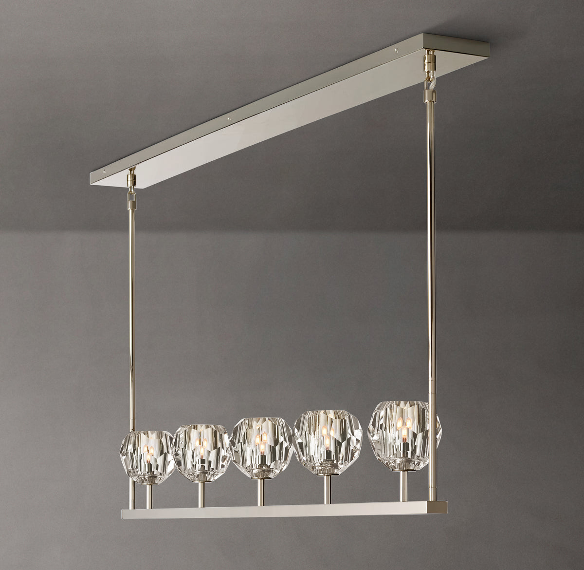 Heritage Boule De Cristal Clear Glass Linear Chandelier