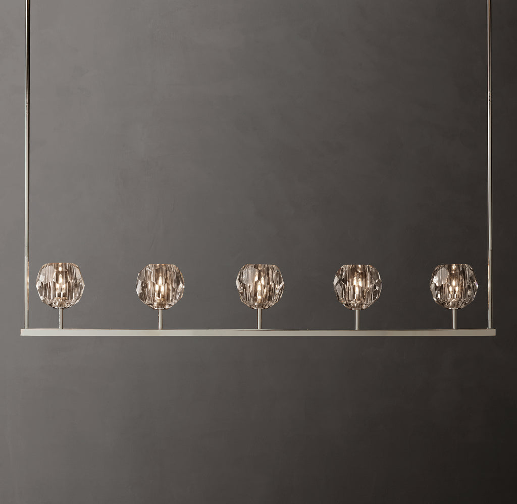 Heritage Boule De Cristal Clear Glass Linear Chandelier