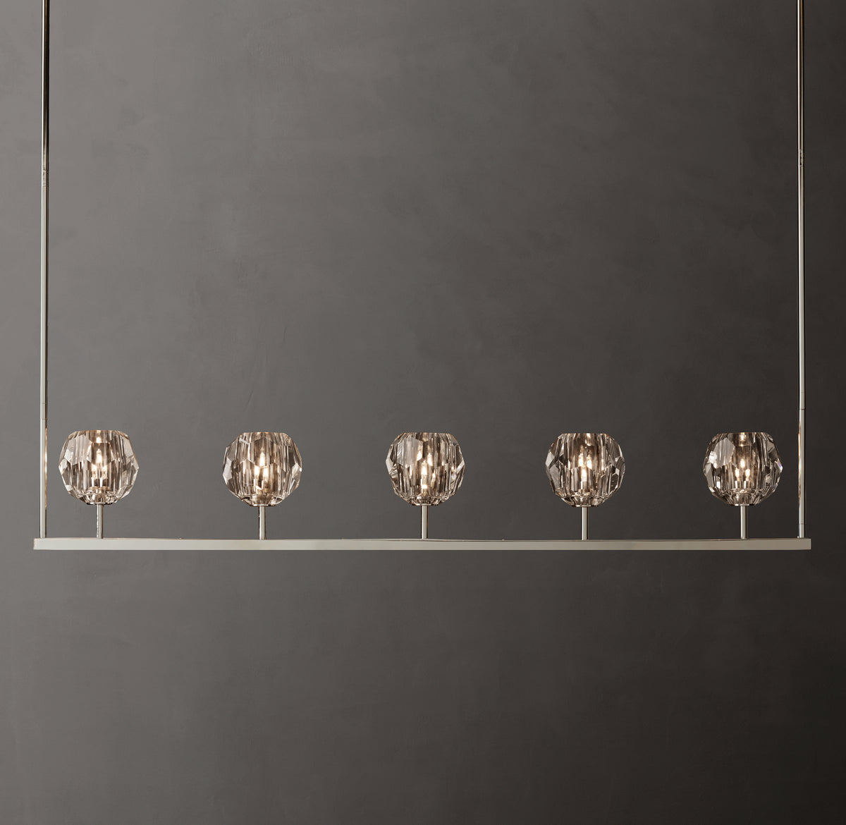 Heritage Boule De Cristal Clear Glass Linear Chandelier