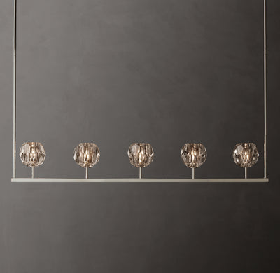 Heritage Boule De Cristal Clear Glass Linear Chandelier