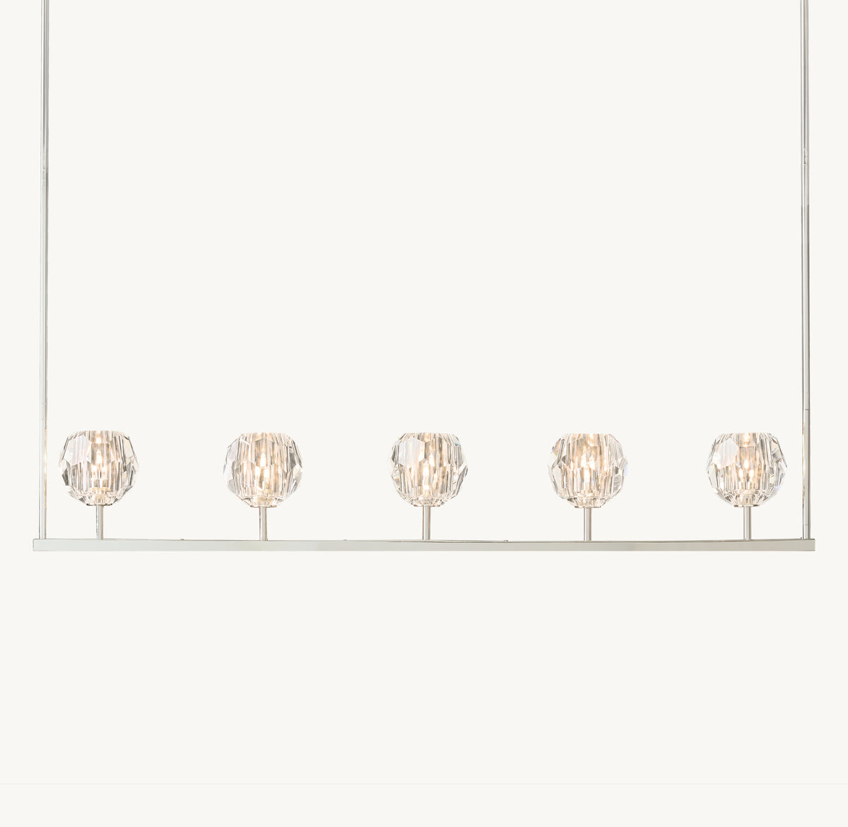 Heritage Boule De Cristal Clear Glass Linear Chandelier