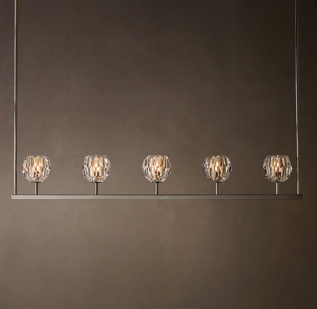Heritage Boule De Cristal Clear Glass Linear Chandelier