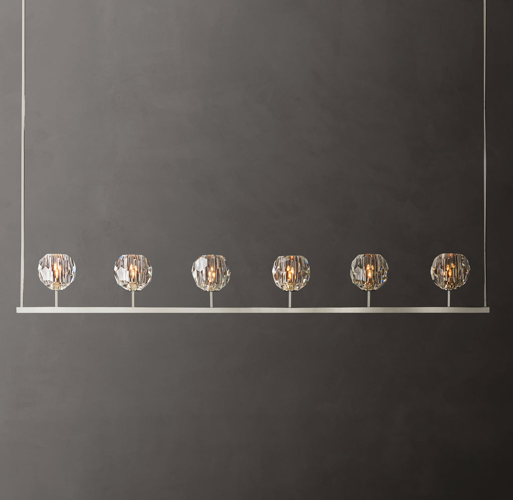 Heritage Boule De Cristal Clear Glass Linear Chandelier