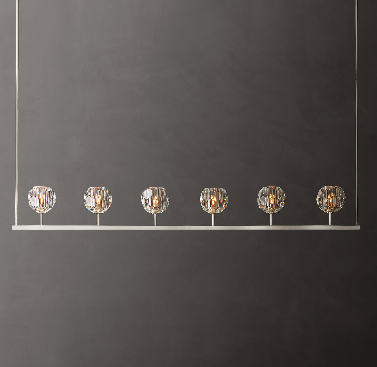 Heritage Boule De Cristal Clear Glass Linear Chandelier