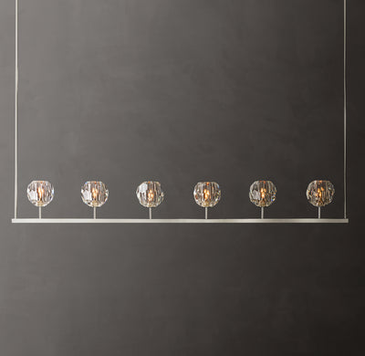 Heritage Boule De Cristal Clear Glass Linear Chandelier