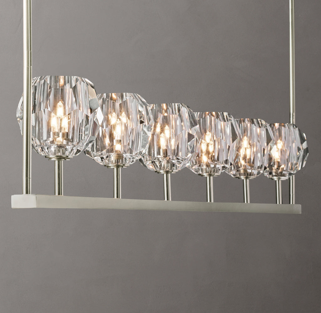 Heritage Boule De Cristal Clear Glass Linear Chandelier