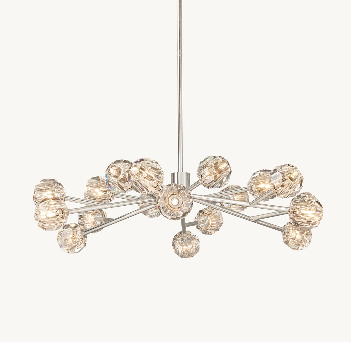 Heritage Boule De Cristal Clear Glass Round Chandelier, alternate view