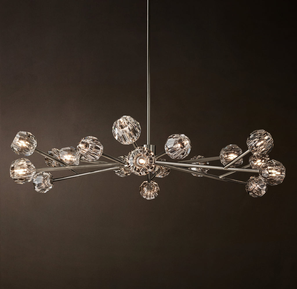 Heritage Boule De Cristal Clear Glass Round Chandelier, alternate view