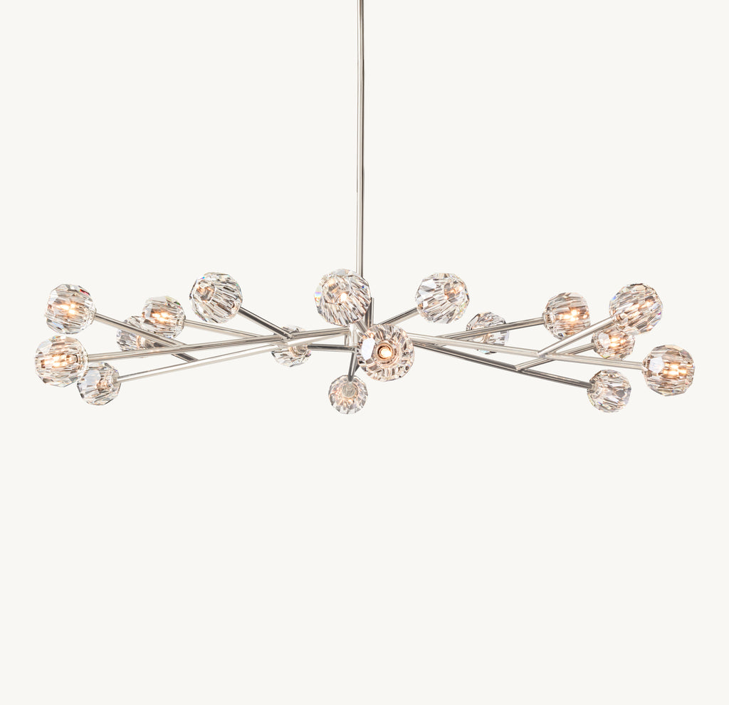 Heritage Boule De Cristal Clear Glass Round Chandelier, alternate view