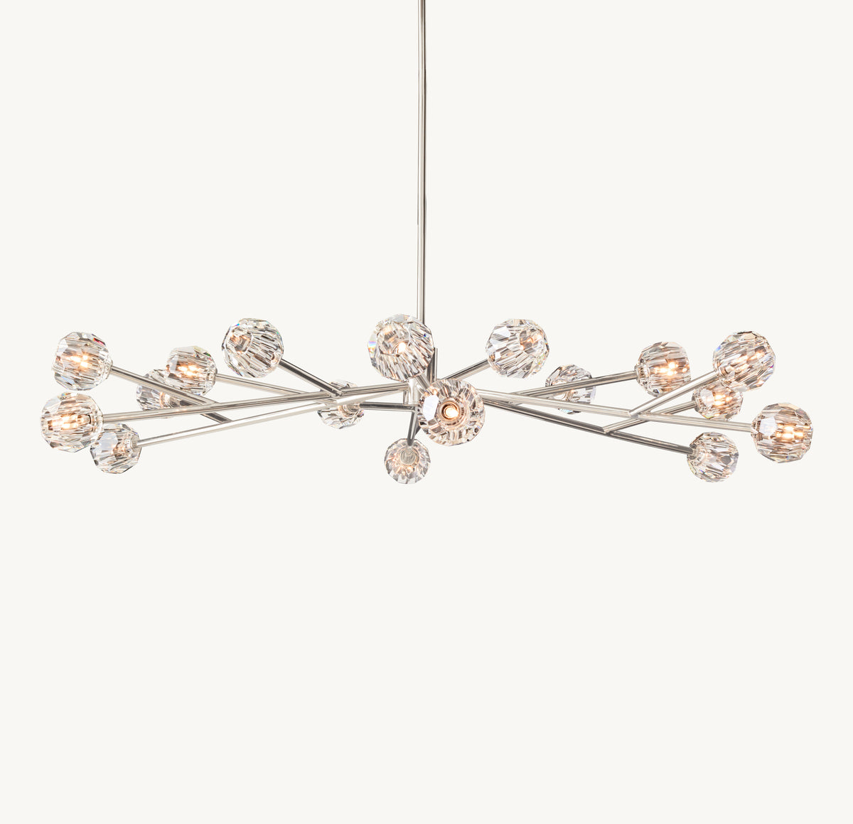Heritage Boule De Cristal Clear Glass Round Chandelier, alternate view