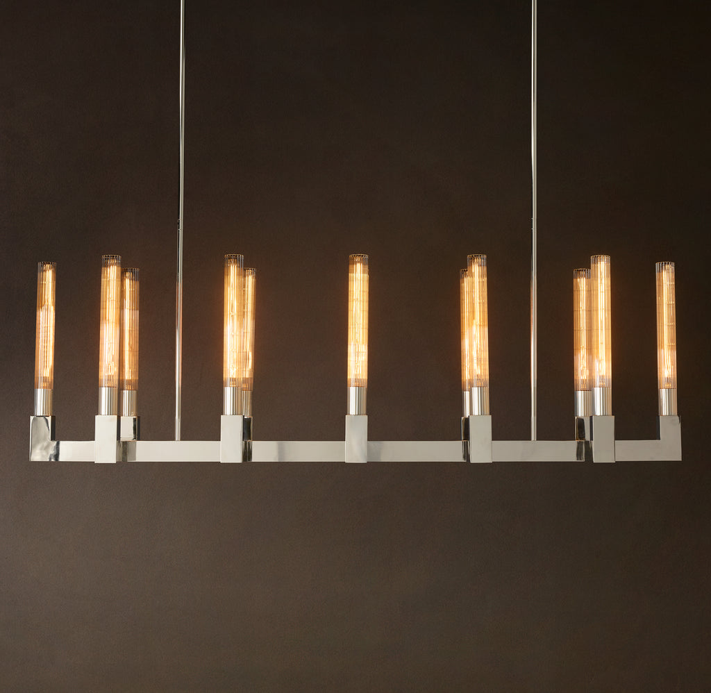 Heritage Cannele Linear Chandelier – 55"