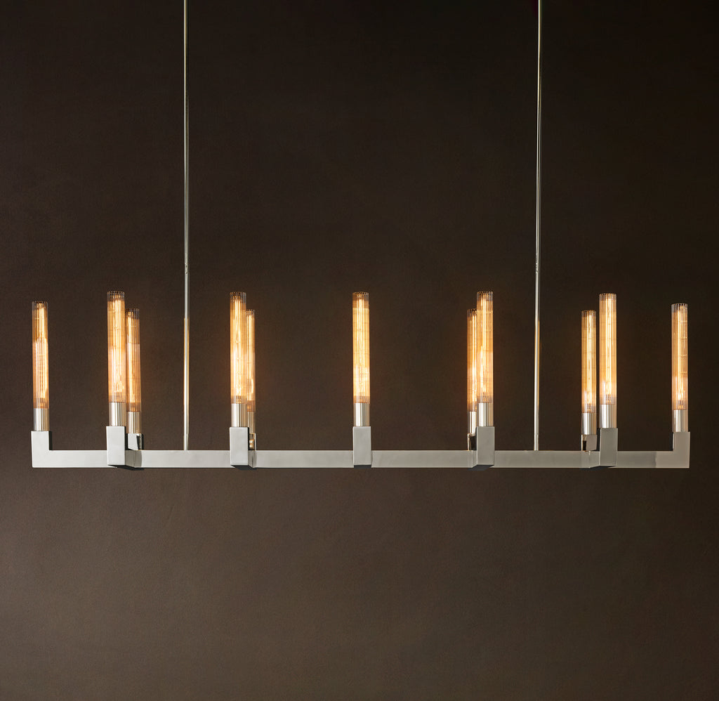 Heritage Cannele Linear Chandelier – 67"
