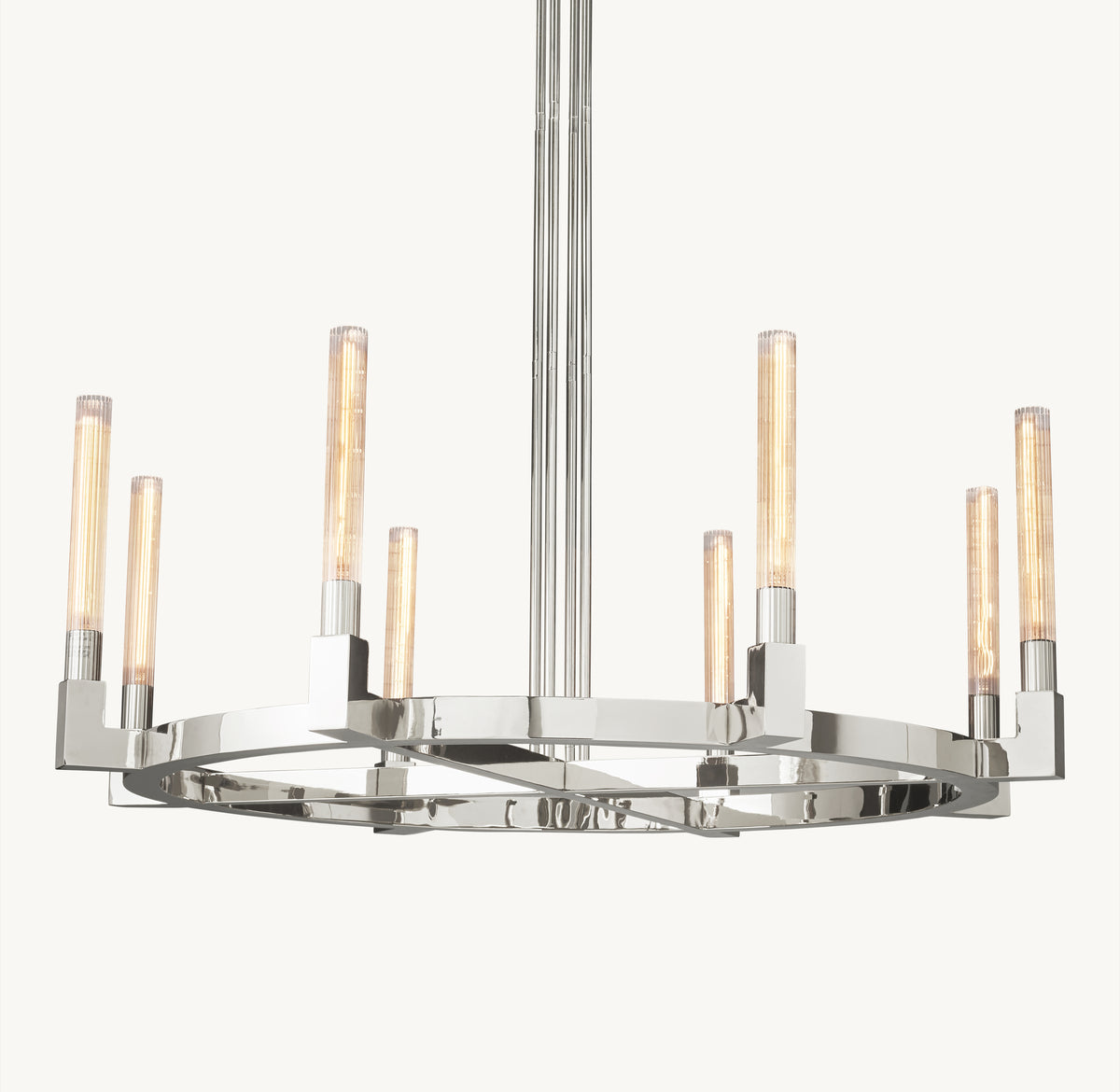 Heritage Cannele Round Chandelier, alternate view