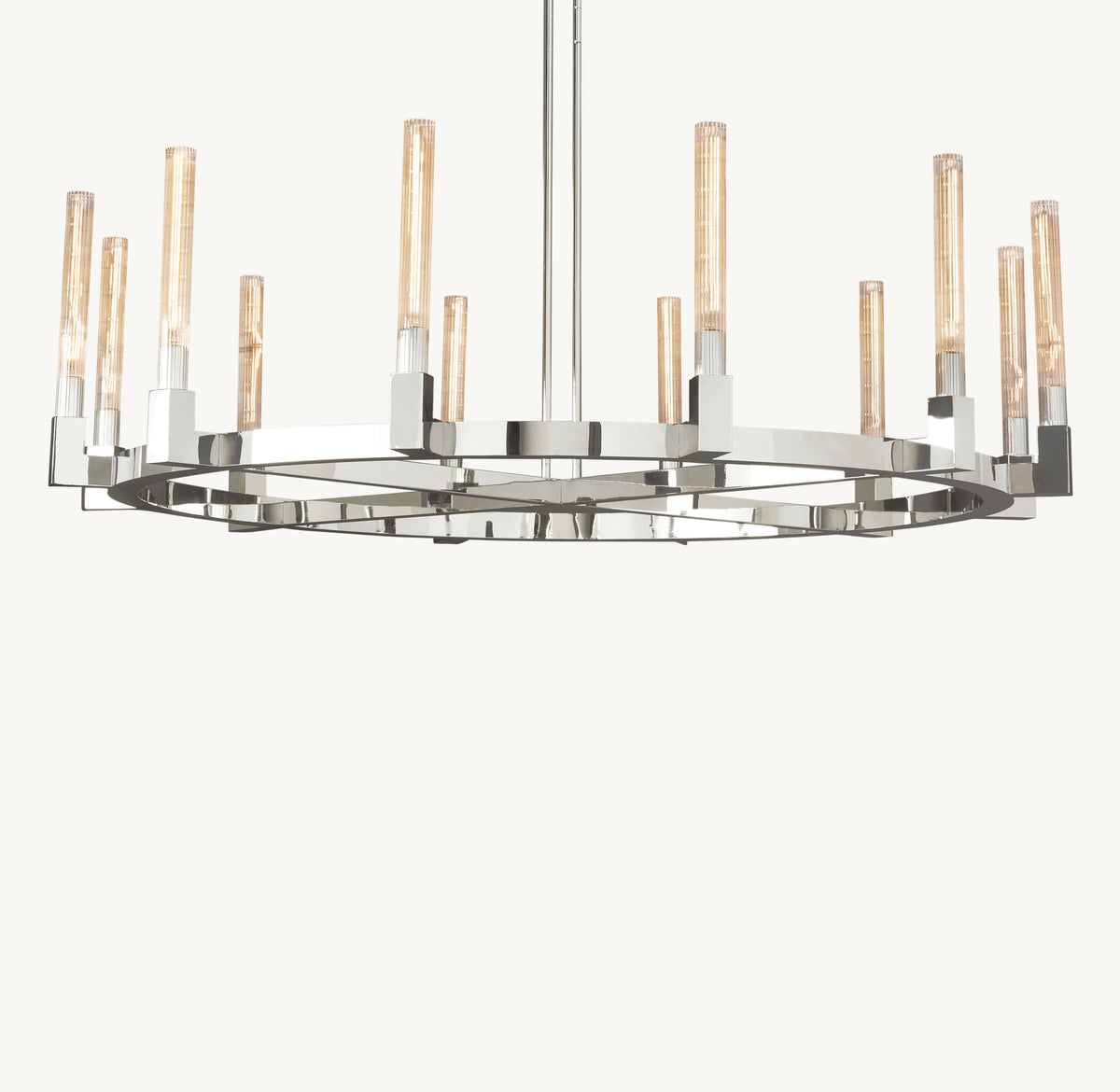 Heritage Cannele Round Chandelier, alternate view