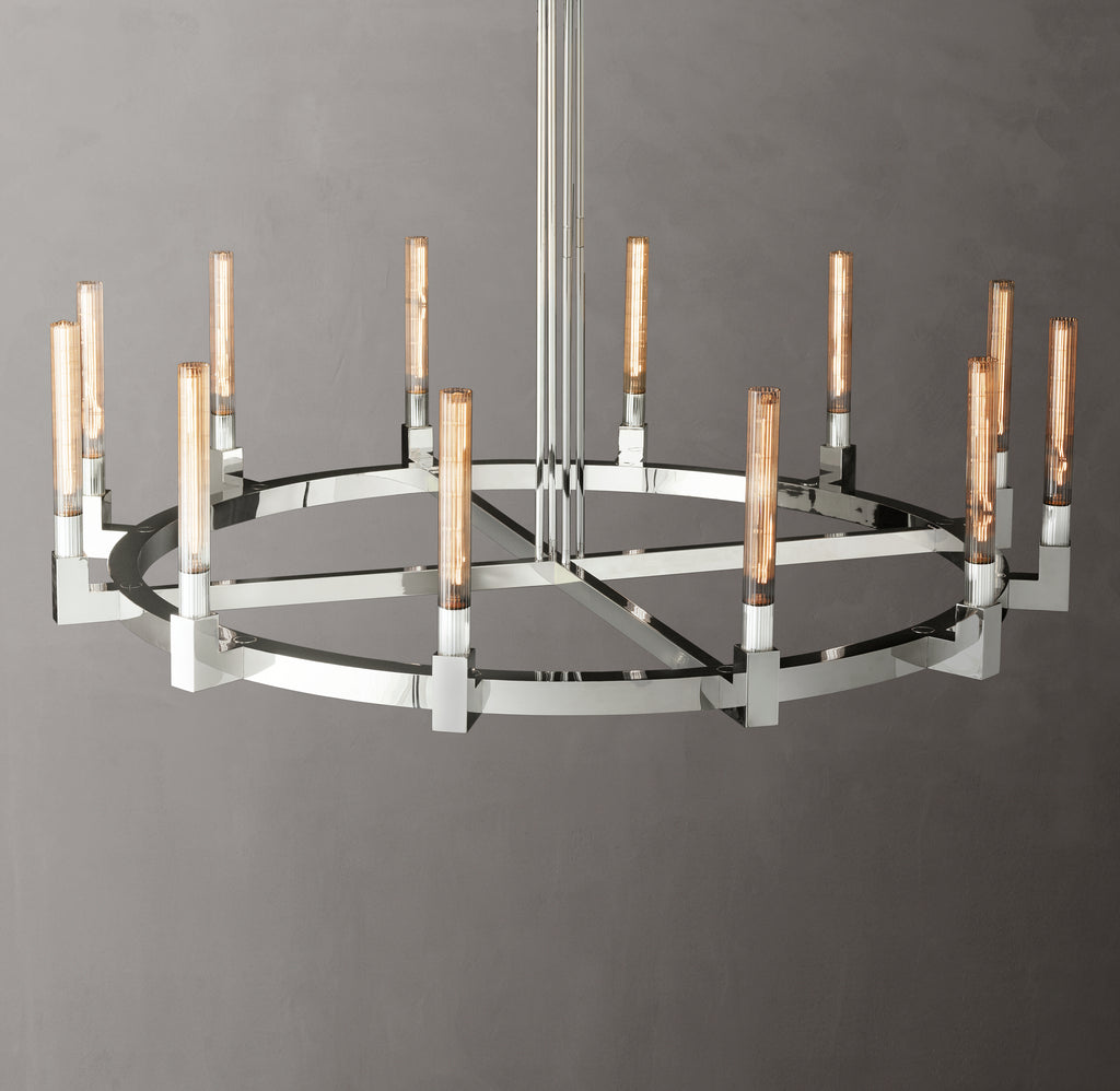 Heritage Cannele Round Chandelier – 60"