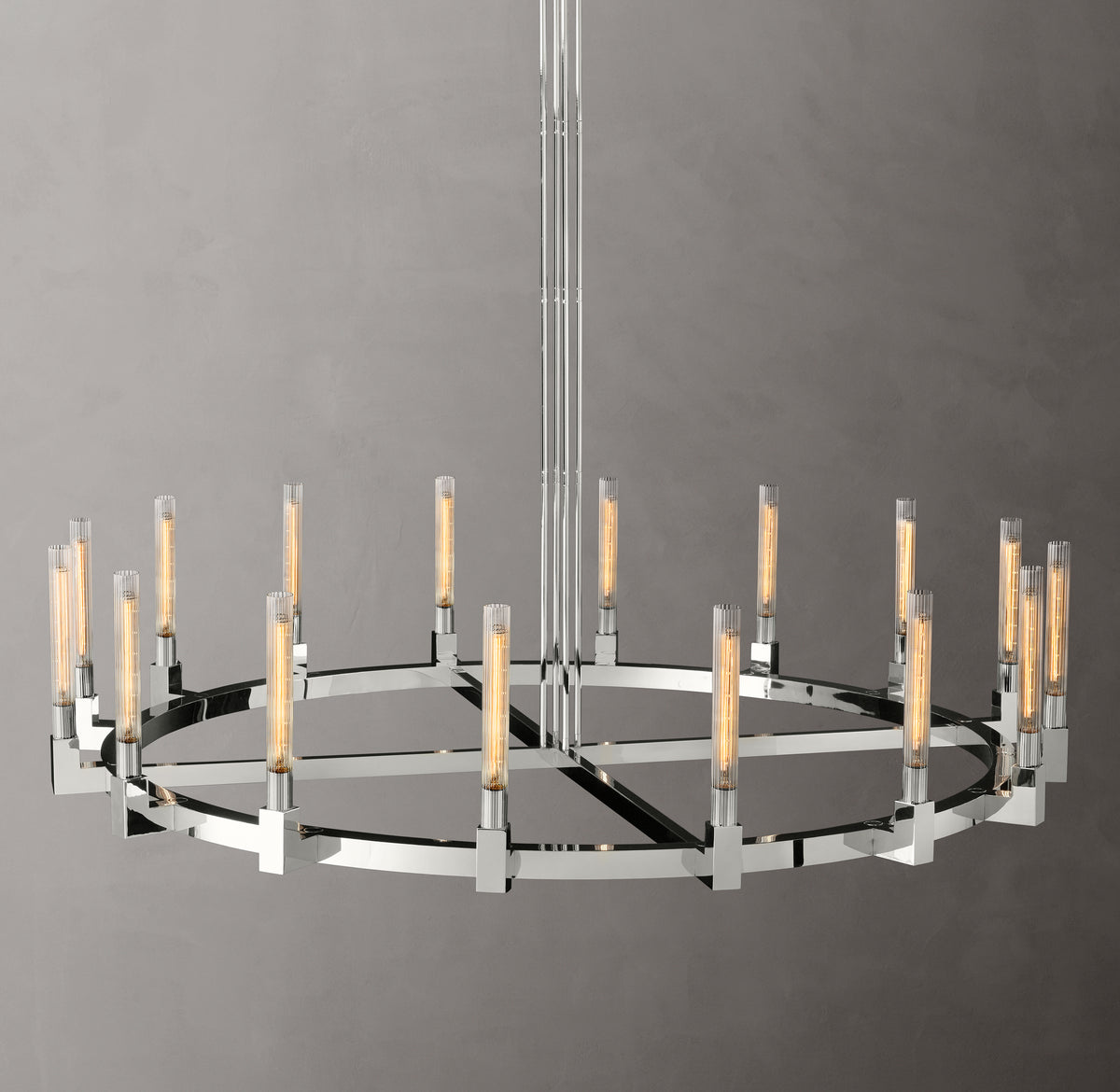 Heritage Cannele Round Chandelier, alternate view