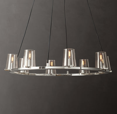 Artisan Pauillac Round Chandelier – 36" Polished Nickel