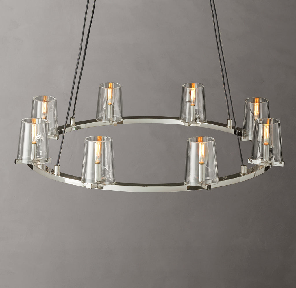 Artisan Pauillac Round Chandelier – 36" Polished Nickel