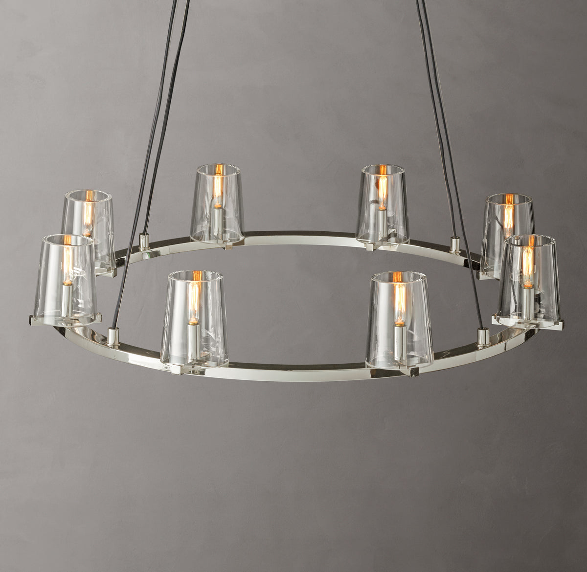 Artisan Pauillac Round Chandelier – 36" Polished Nickel