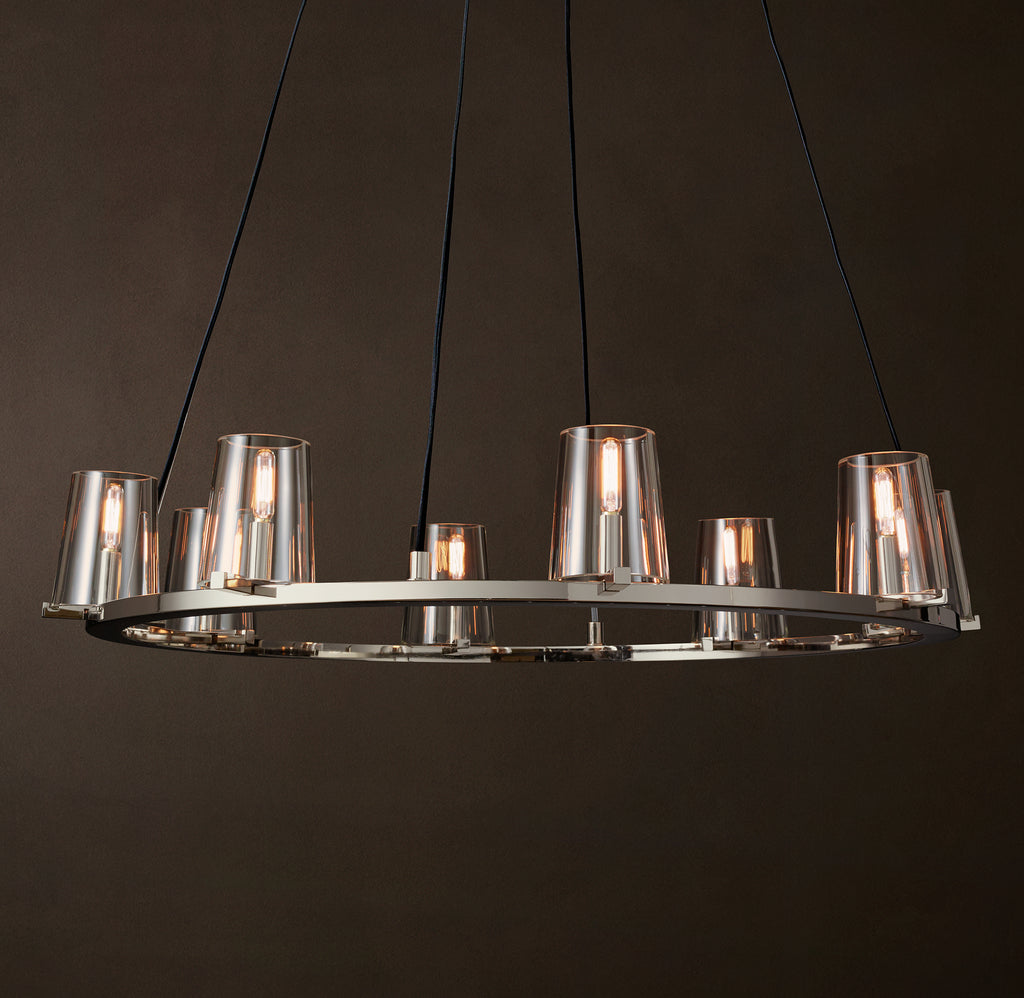 Artisan Pauillac Round Chandelier – 36" Polished Nickel
