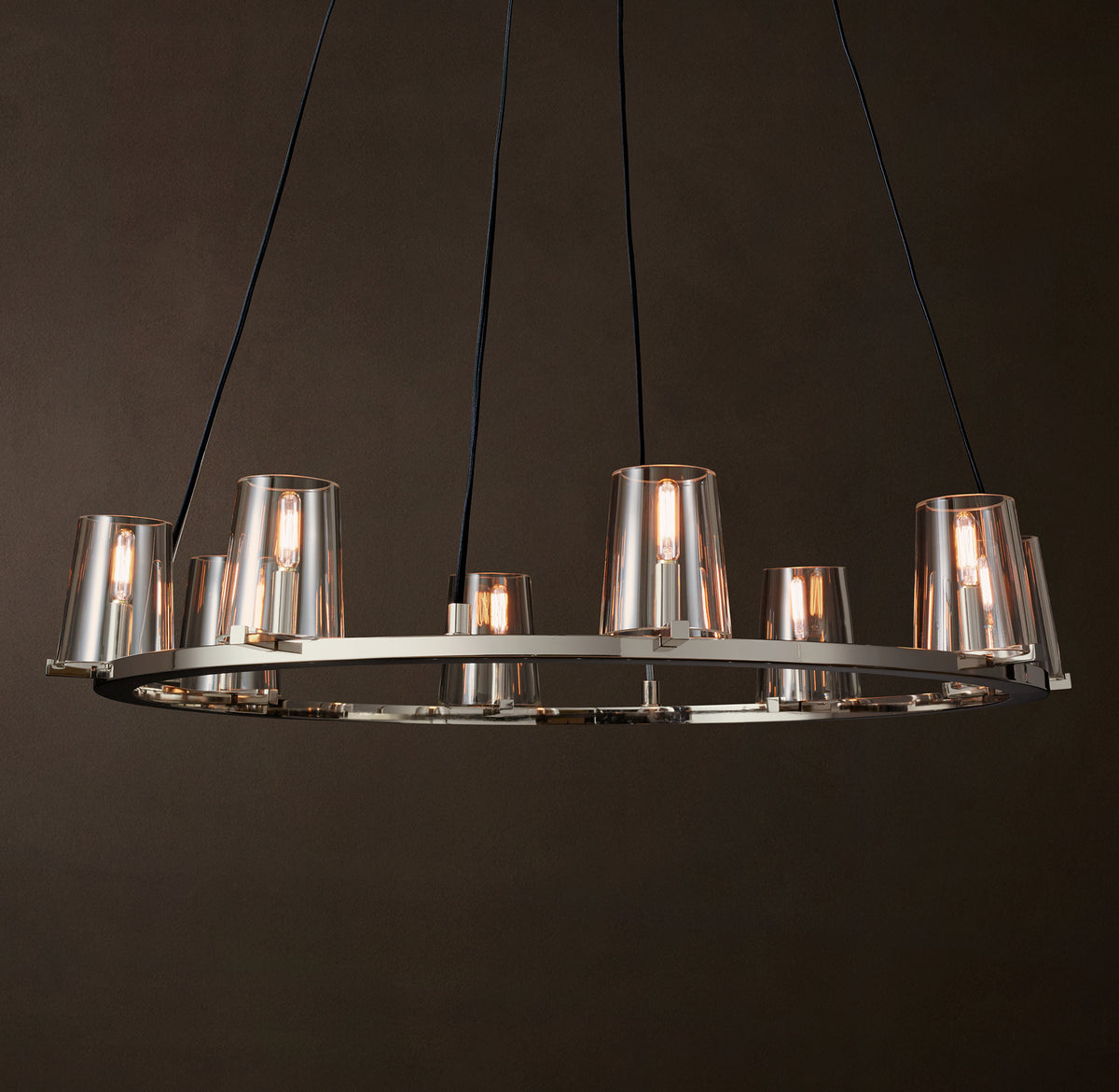 Artisan Pauillac Round Chandelier – 36" Polished Nickel