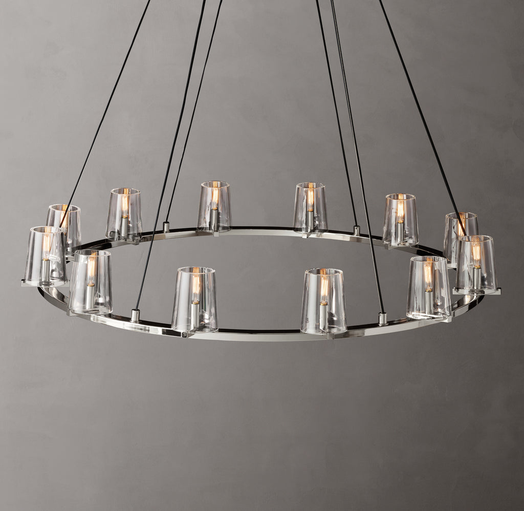 Artisan Pauillac Round Chandelier – 48" Polished Nickel