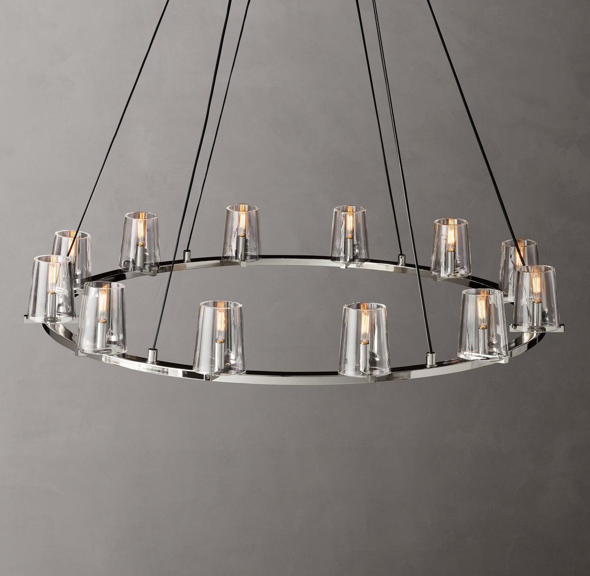 Artisan Pauillac Round Chandelier – 48" Polished Nickel
