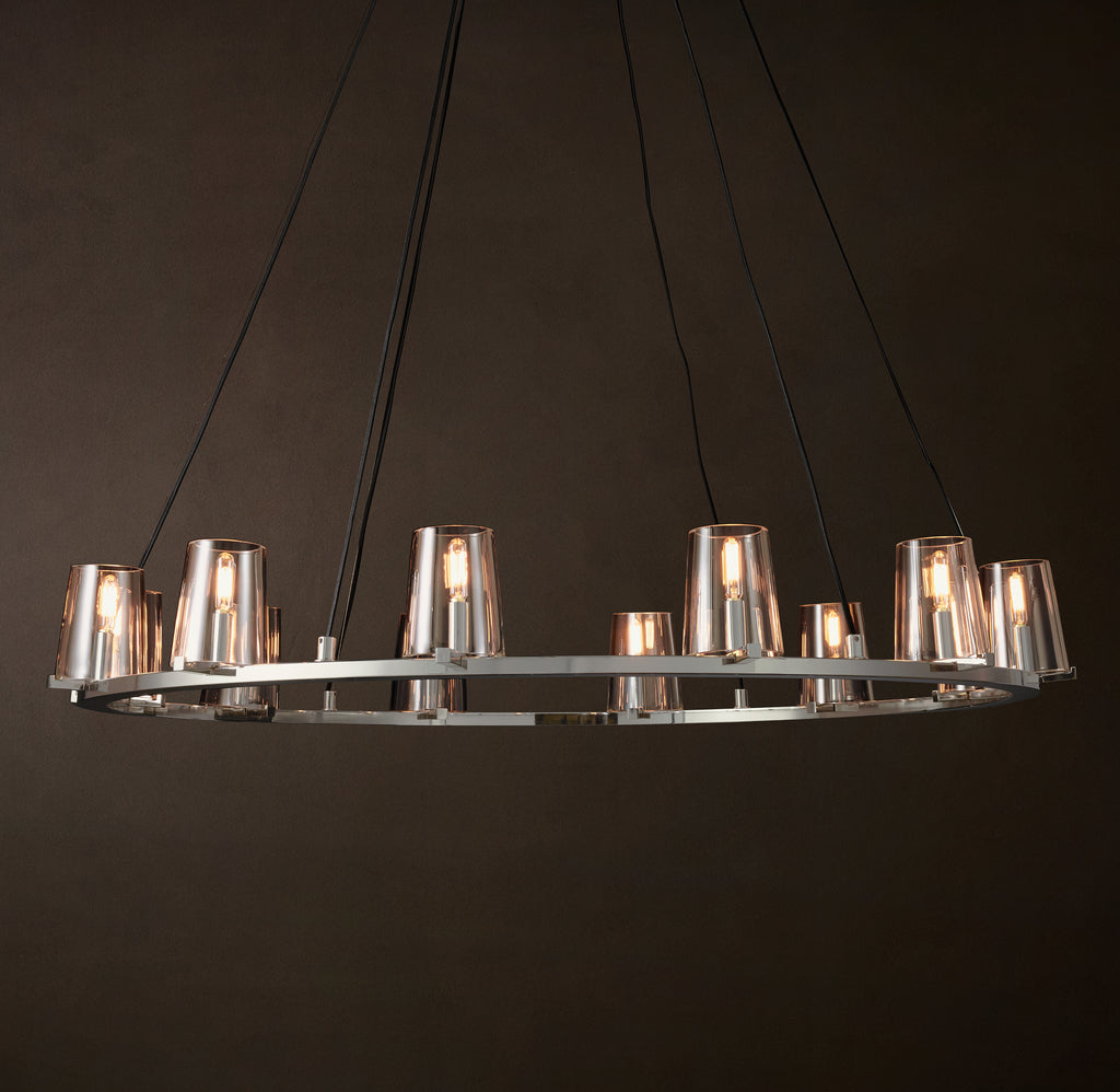 Artisan Pauillac Round Chandelier – 48" Polished Nickel