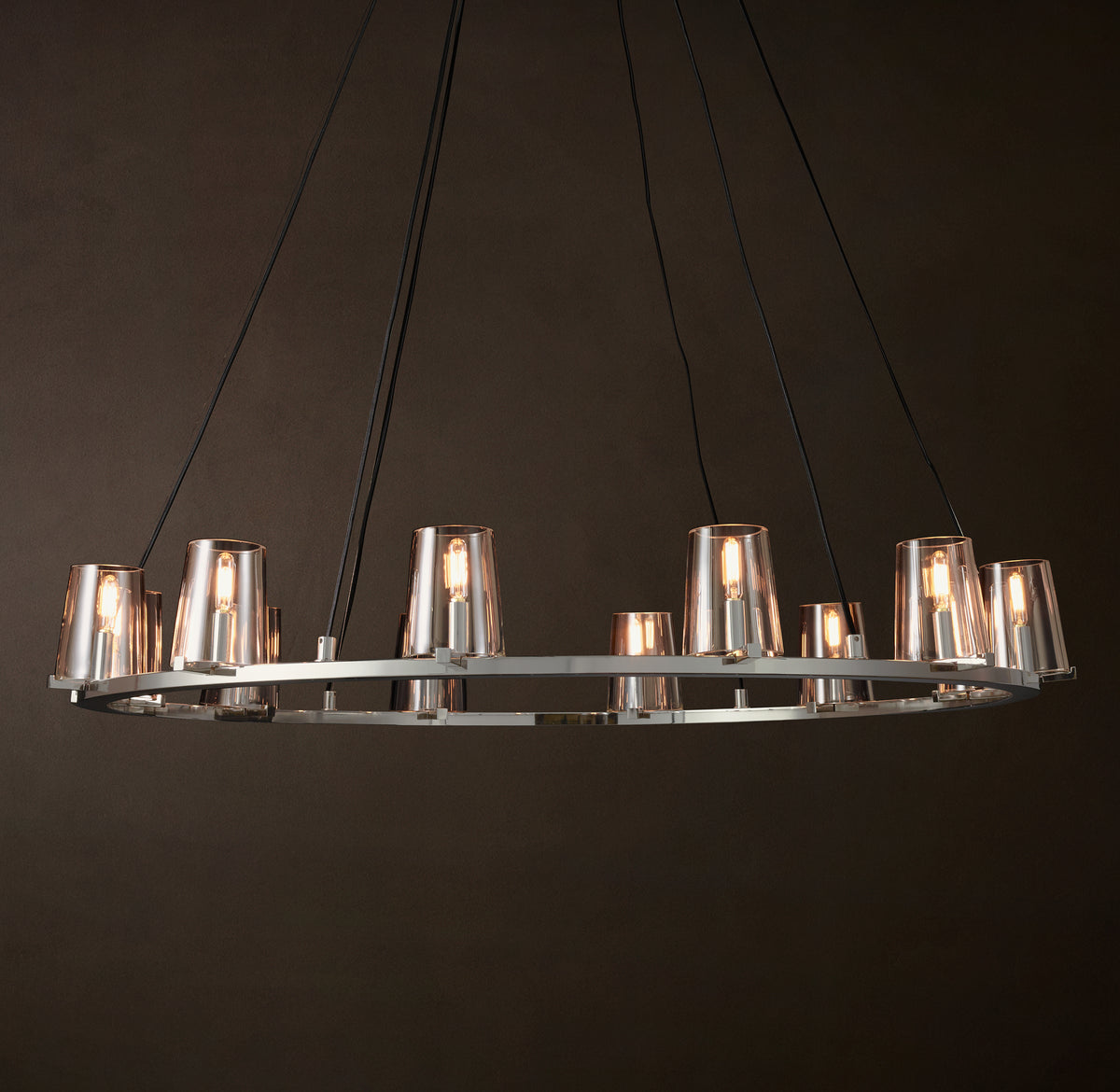 Artisan Pauillac Round Chandelier – 48" Polished Nickel