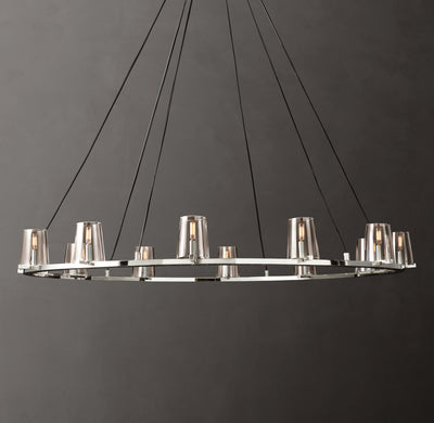 Artisan Pauillac Round Chandelier – 60" Polished Nickel