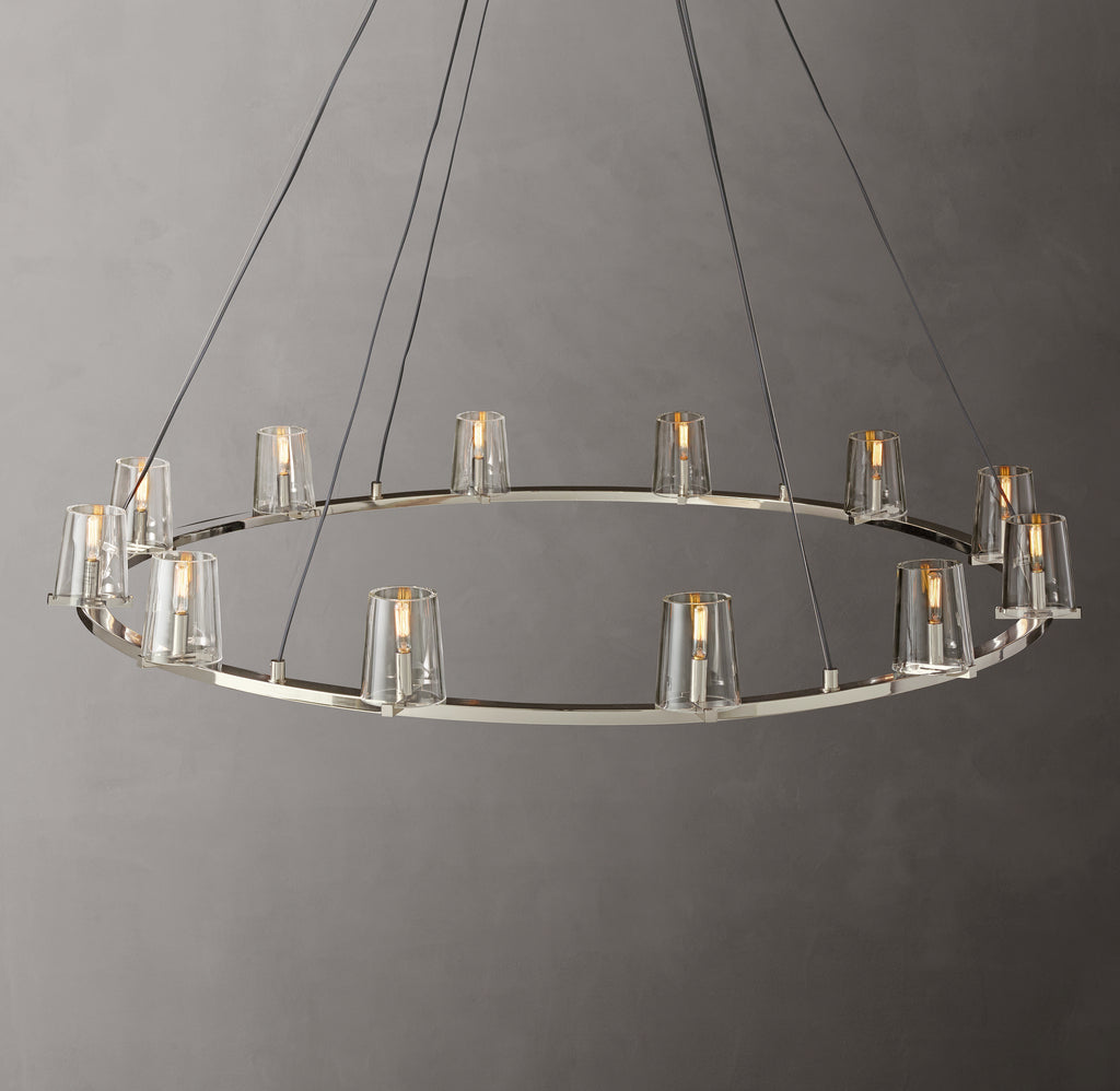 Artisan Pauillac Round Chandelier – 60" Polished Nickel
