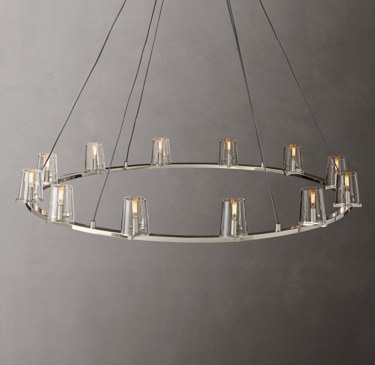 Artisan Pauillac Round Chandelier – 60" Polished Nickel
