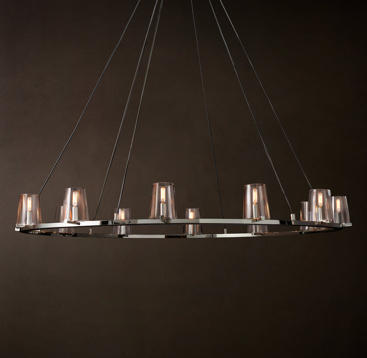 Artisan Pauillac Round Chandelier – 60" Polished Nickel