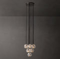 Heritage Boule De Cristal Clear Glass Round Cluster Chandelier