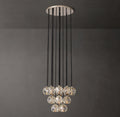 Heritage Boule De Cristal Clear Glass Round Cluster Chandelier